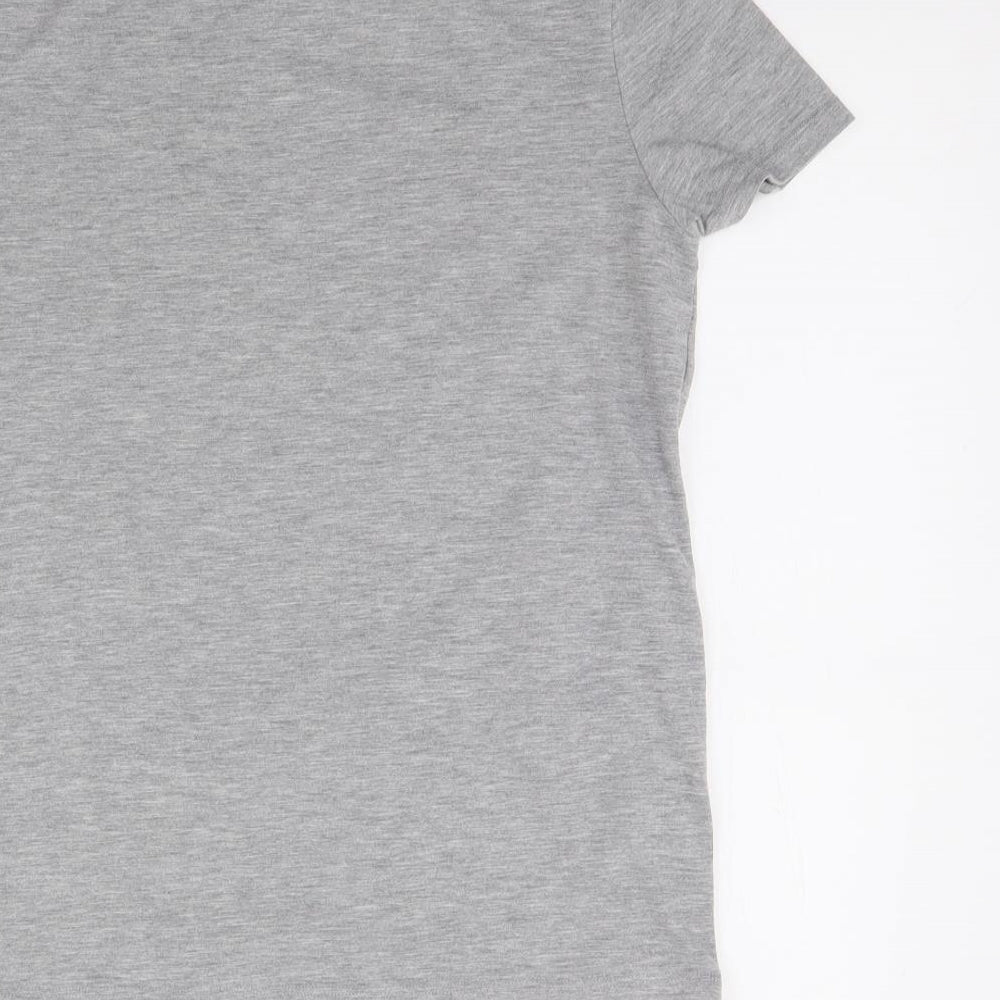 Preworn Womens Grey   Basic T-Shirt Size 6  - The rolling stones