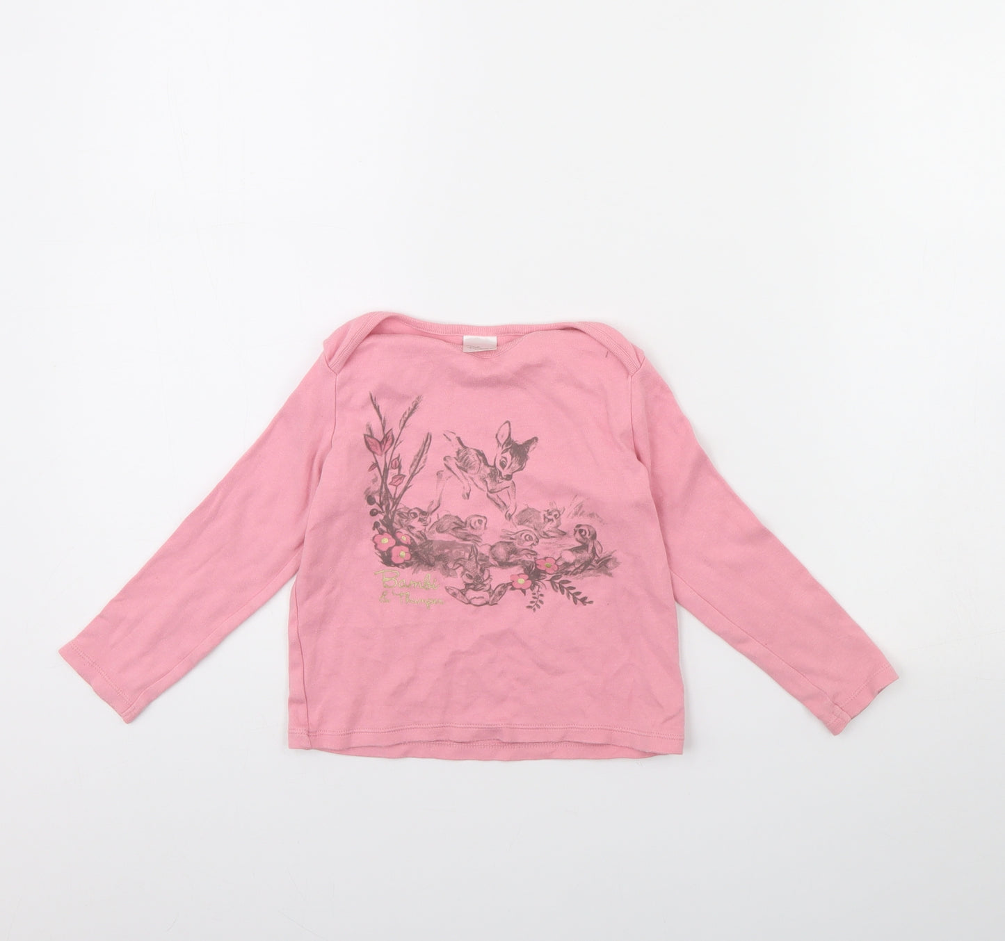 Disney Girls Pink   Basic T-Shirt Size 2 Years  - Disney