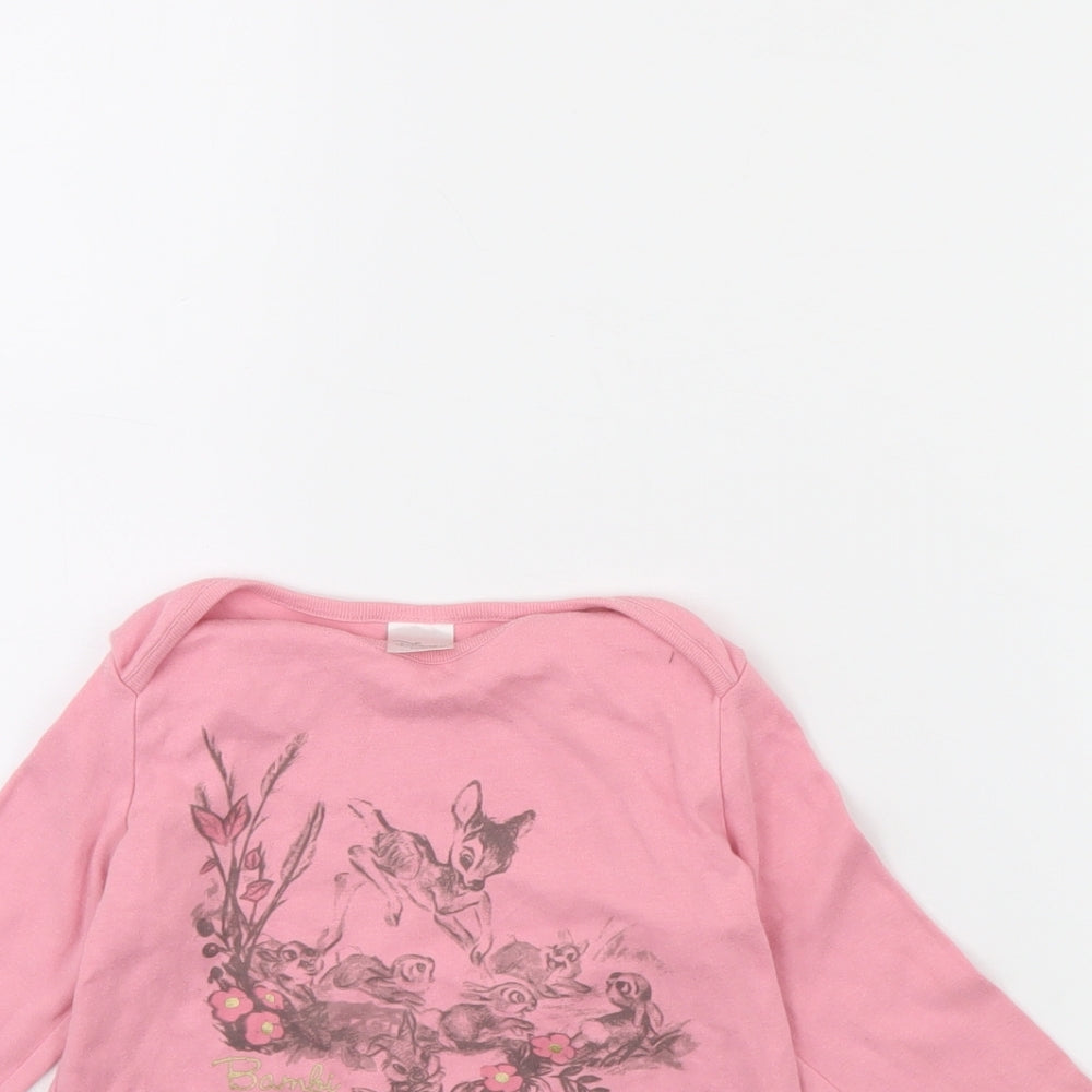 Disney Girls Pink   Basic T-Shirt Size 2 Years  - Disney