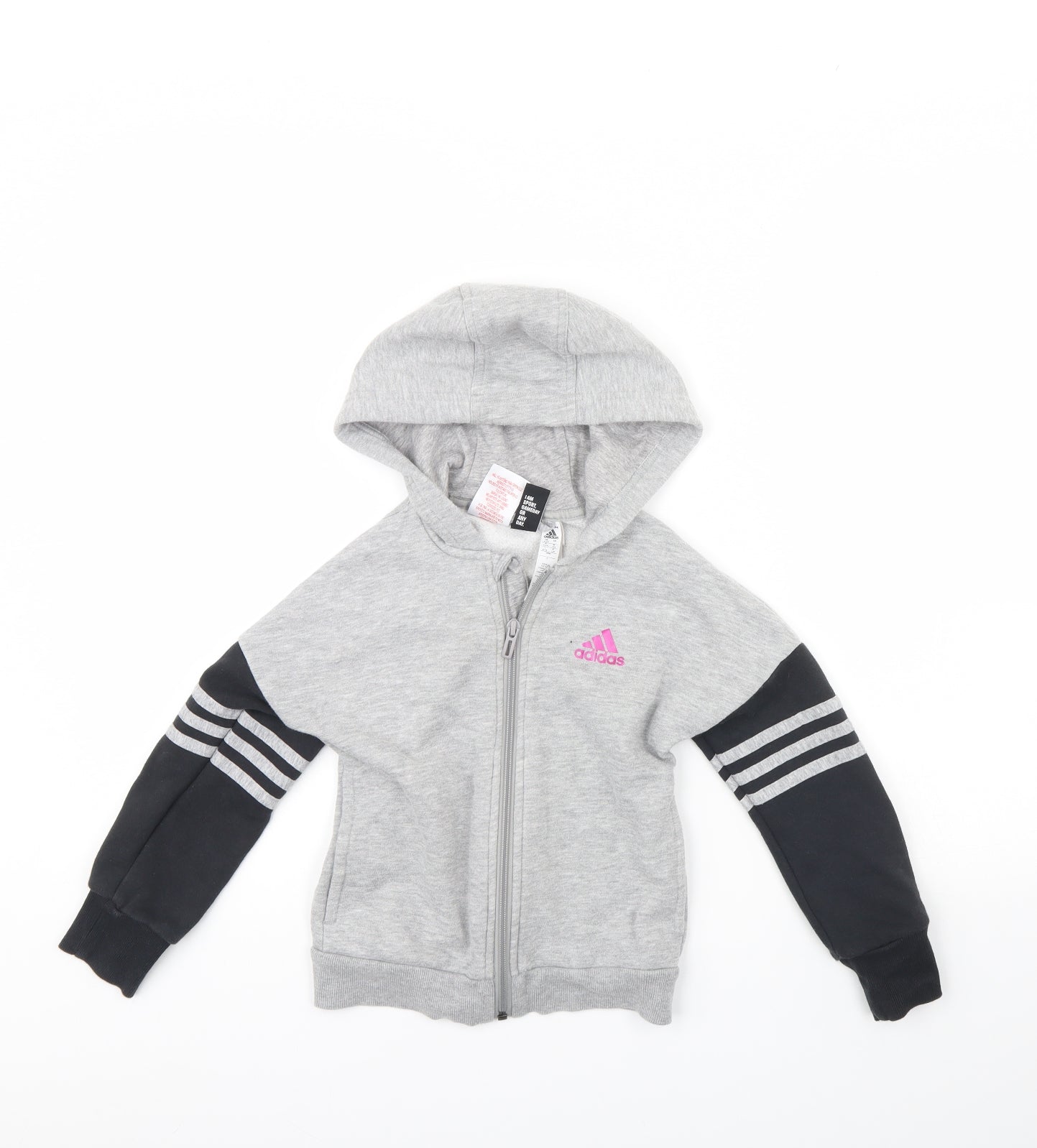 adidas Girls Grey   Jacket  Size 6 Years