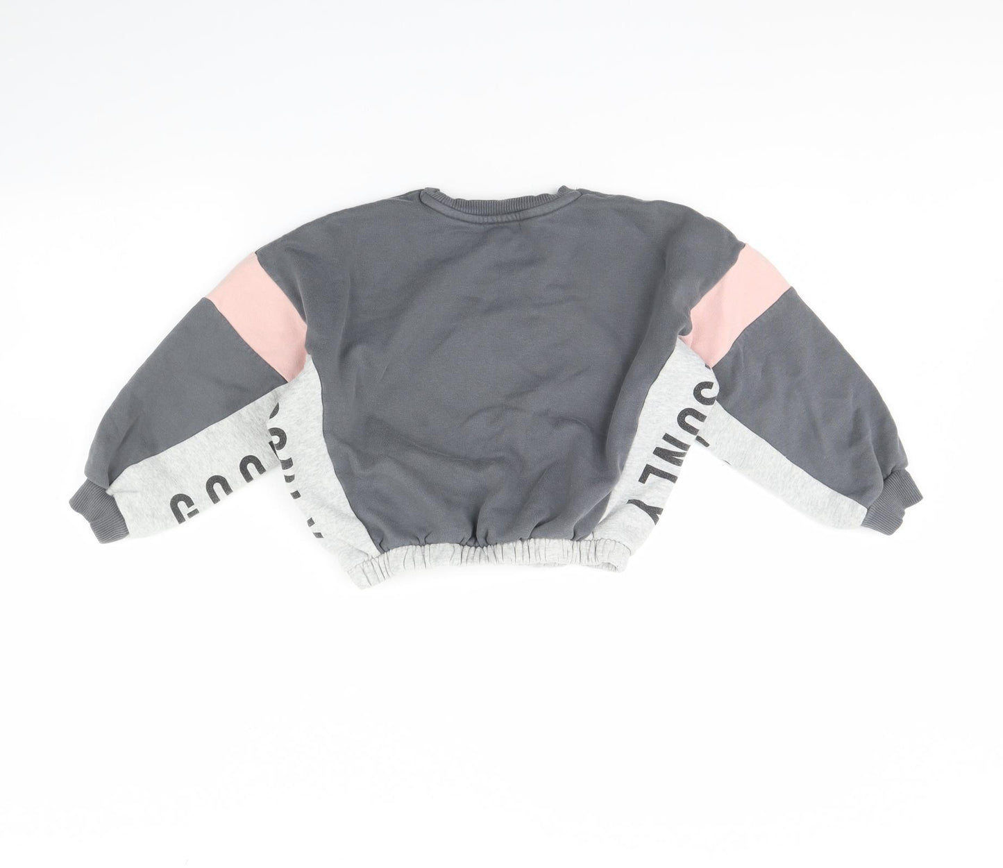 F&F Girls Grey   Pullover Jumper Size 7 Years