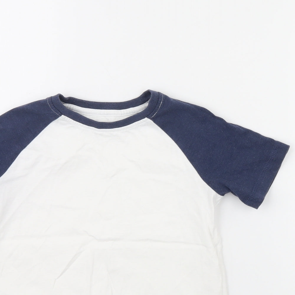 TU Boys White   Basic T-Shirt Size 6 Years