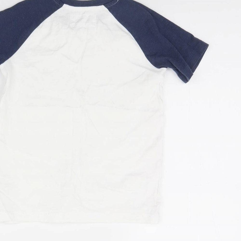 TU Boys White   Basic T-Shirt Size 6 Years