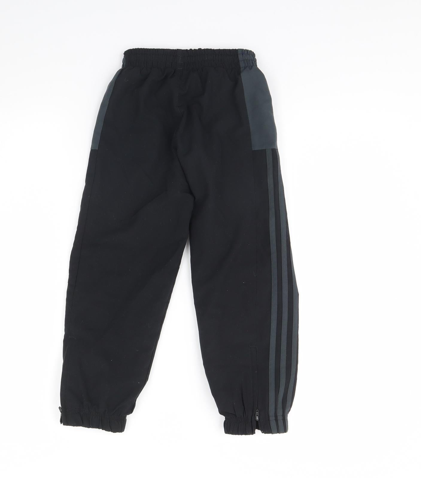 adidas Boys Black   Sweatpants Trousers Size 5 Years
