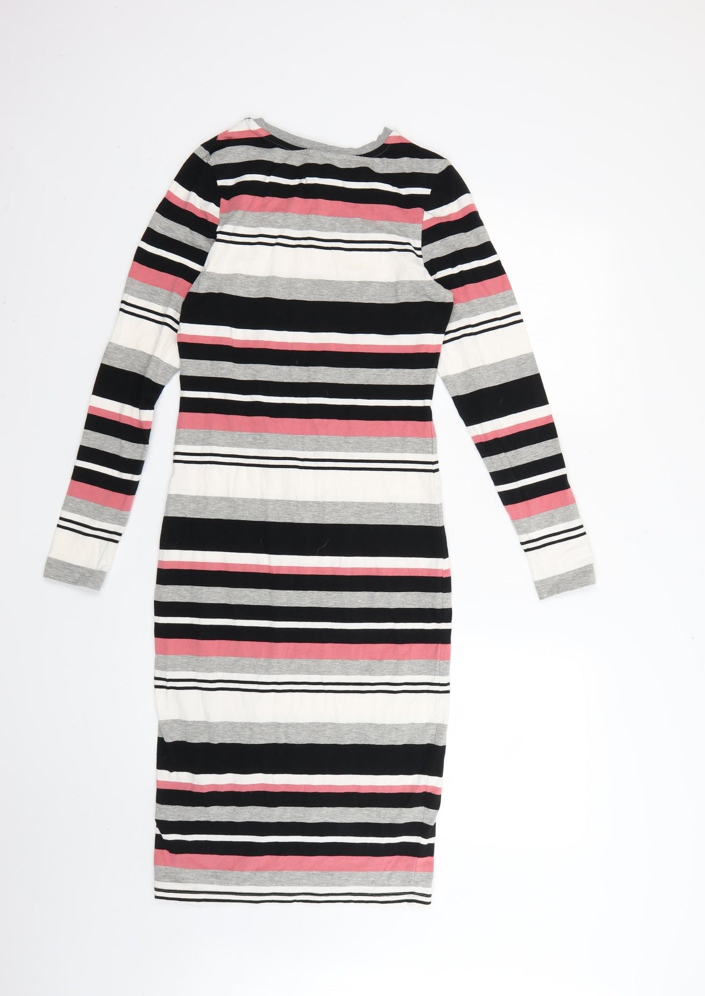 Primark Womens Multicoloured Striped  Bodycon  Size 10