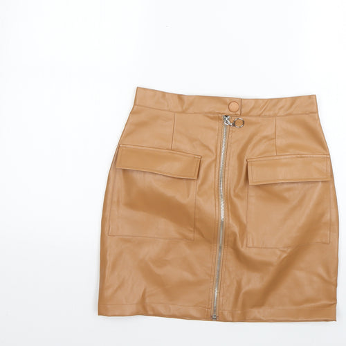 nanaa Womens Brown   Mini Skirt Size 10