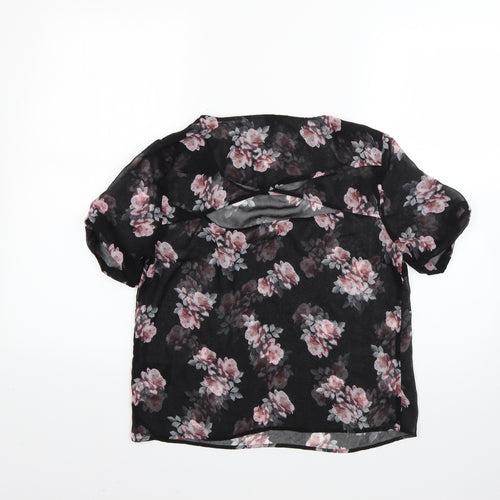 H&M Womens Multicoloured Floral  Basic Blouse Size 10