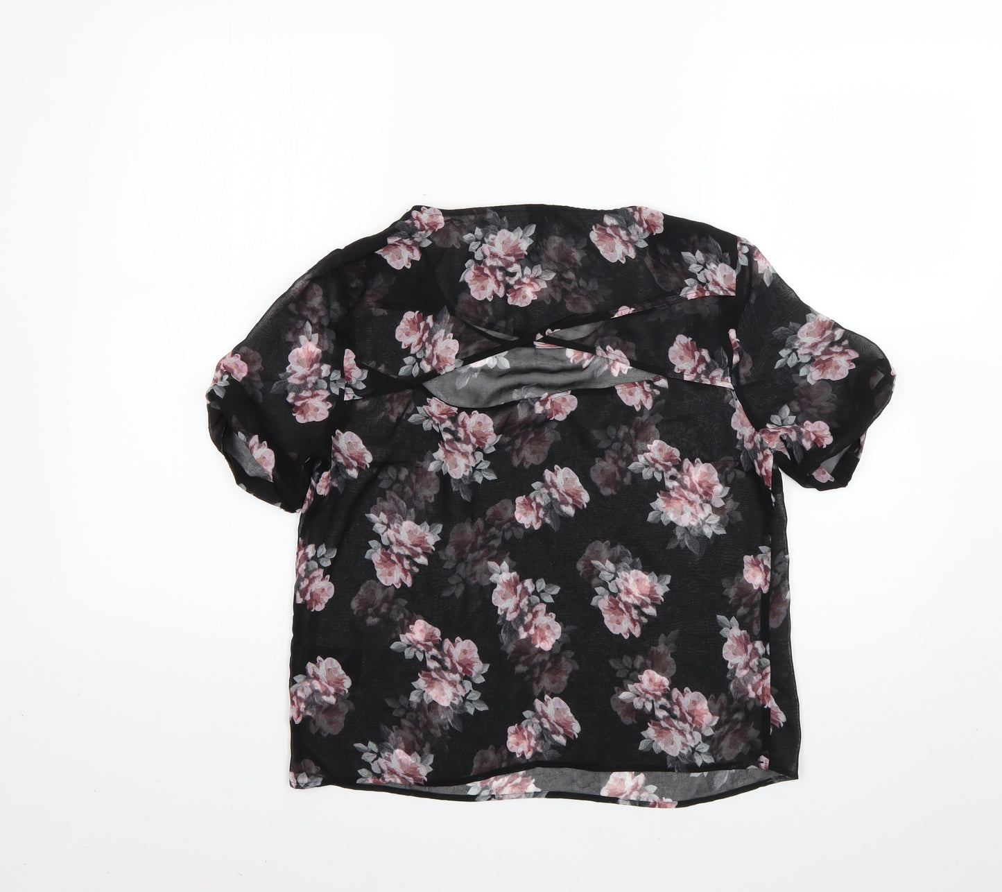 H&M Womens Multicoloured Floral  Basic Blouse Size 10