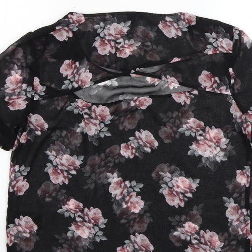 H&M Womens Multicoloured Floral  Basic Blouse Size 10