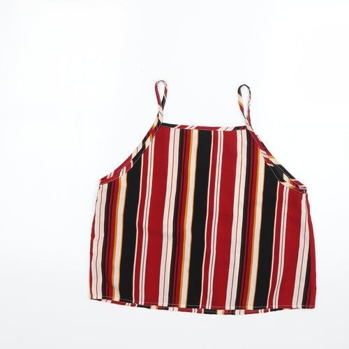 Glamorous Womens Multicoloured Striped  Basic Blouse Size S