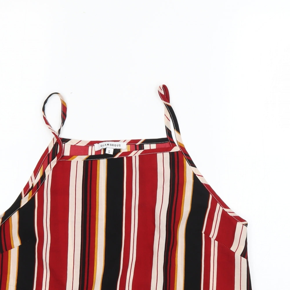 Glamorous Womens Multicoloured Striped  Basic Blouse Size S