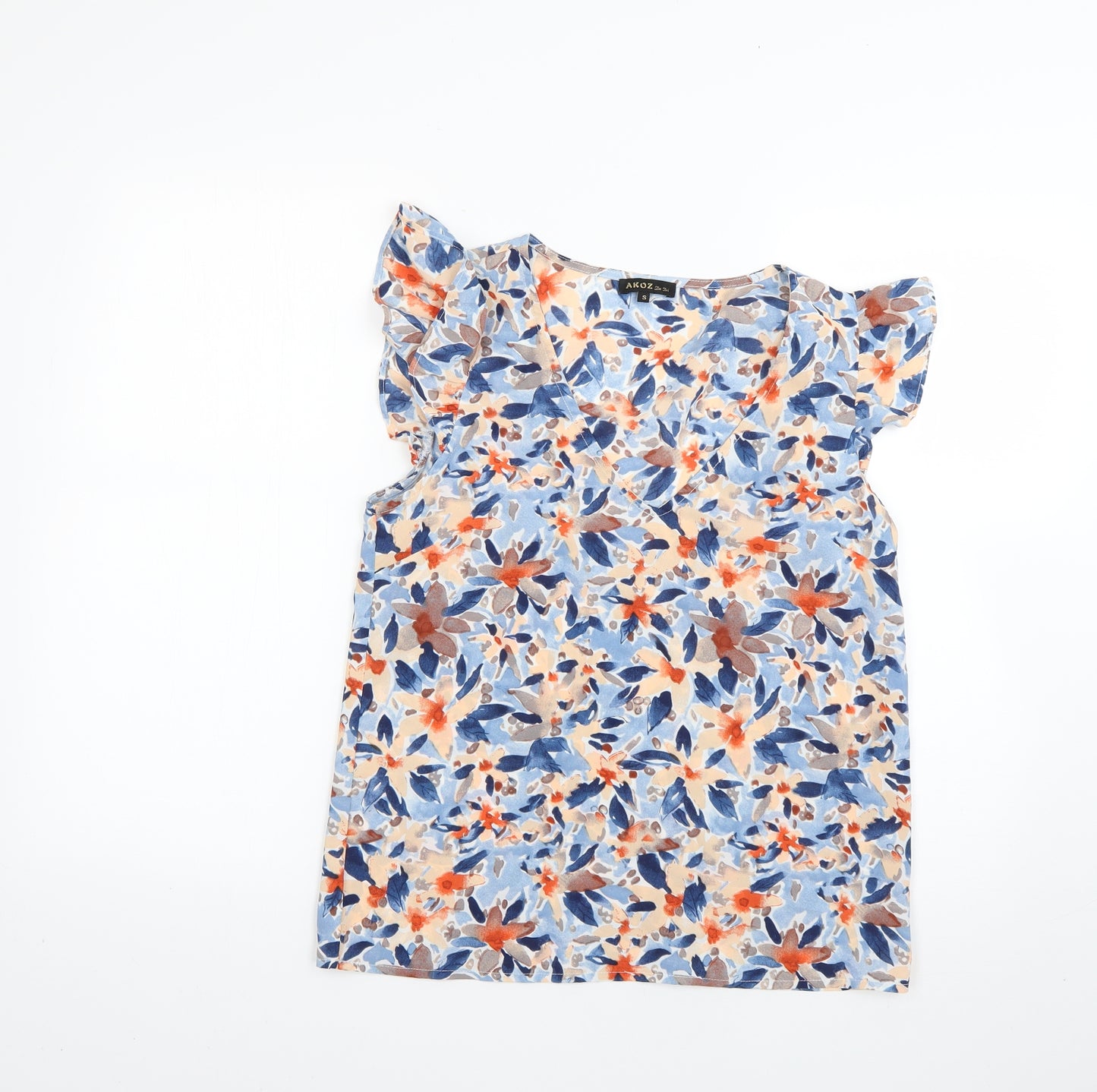akoz Womens Multicoloured Floral  Basic Blouse Size S
