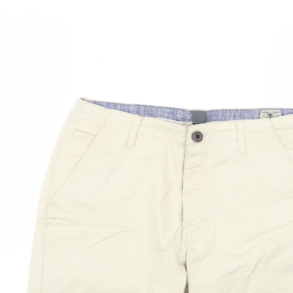 Primark Mens Yellow   Chino Shorts Size 30