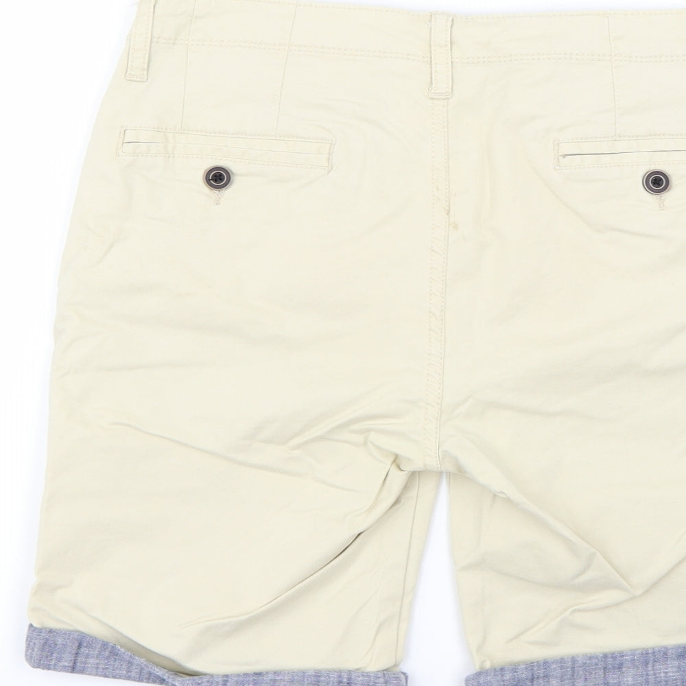 Primark Mens Yellow   Chino Shorts Size 30