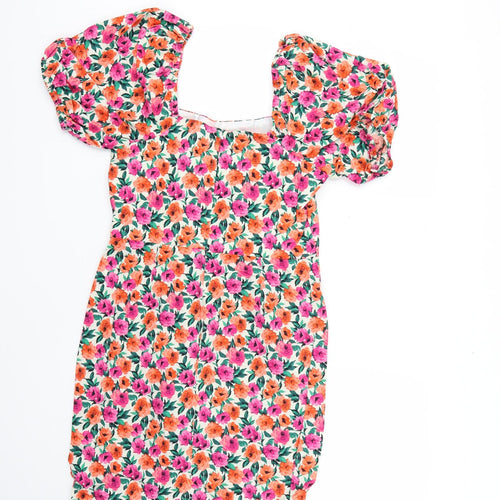 Dorothy Perkins Womens Multicoloured Floral  Fit & Flare  Size 12