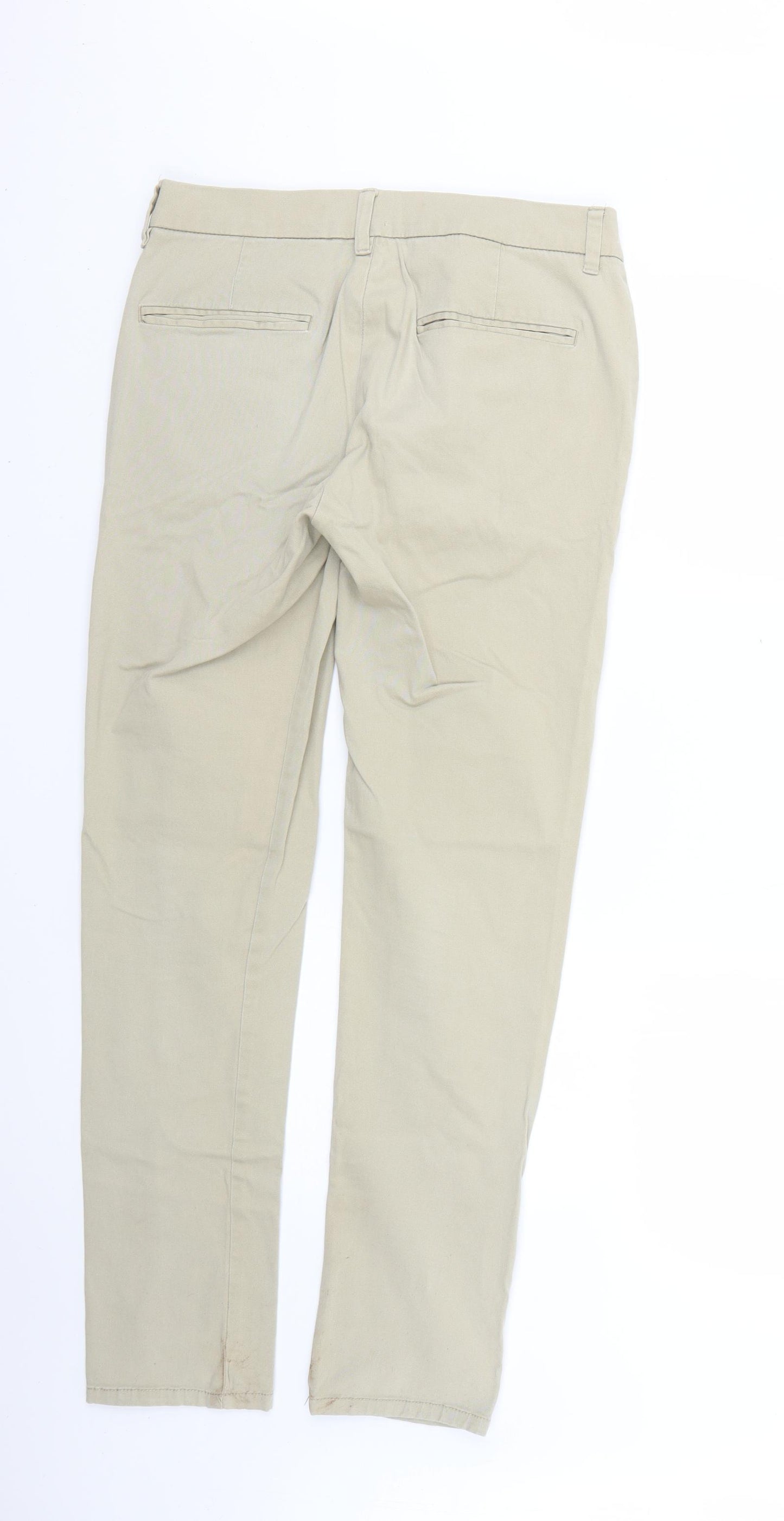 Topman Mens Beige   Straight Jeans Size 30 L29 in