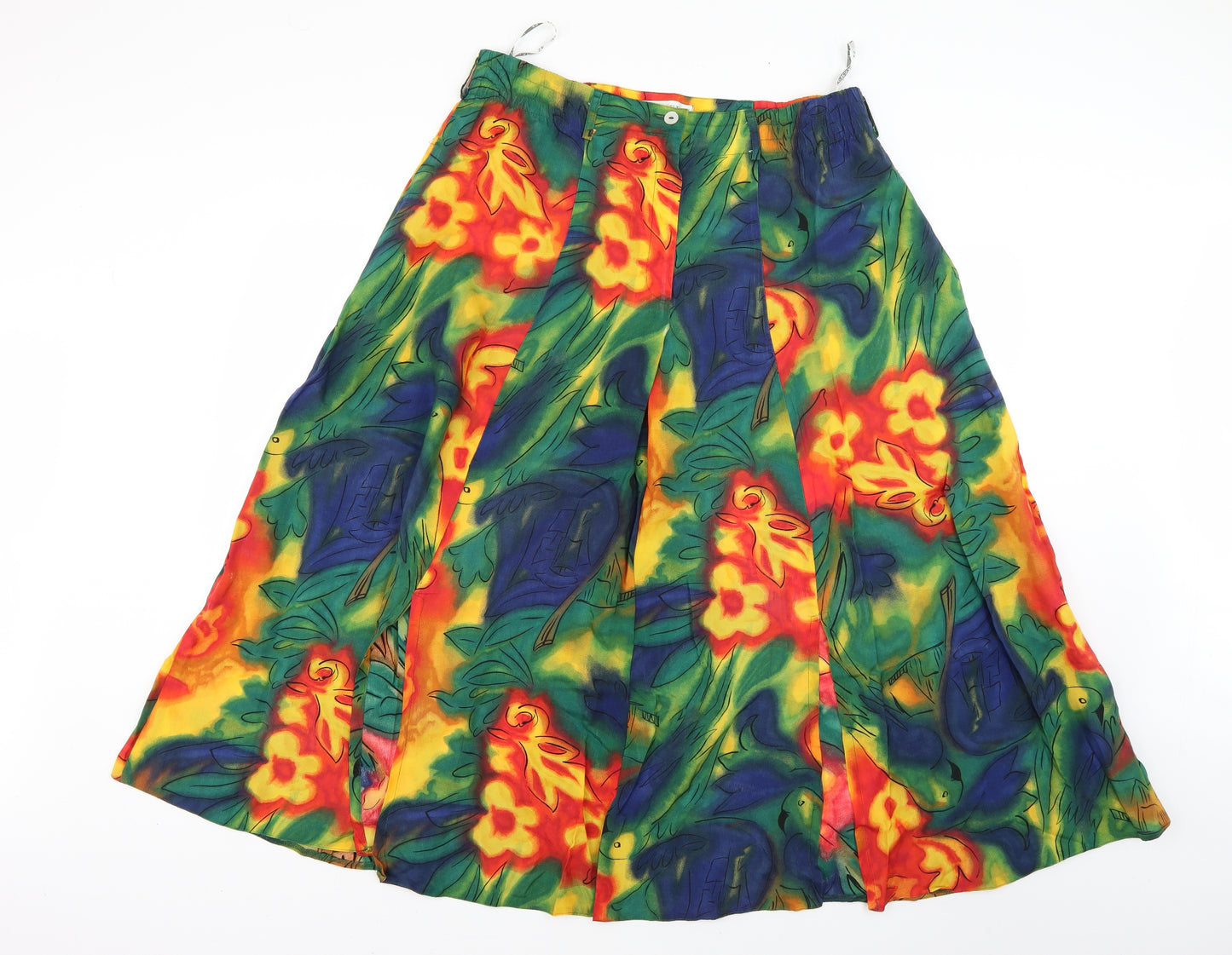 verse Womens Multicoloured Geometric  Maxi Skirt Size 14