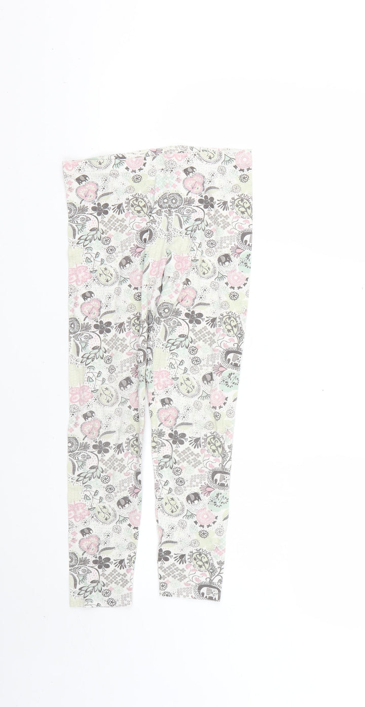 George Girls Multicoloured Geometric Cropped Trousers Size 10-11 Years