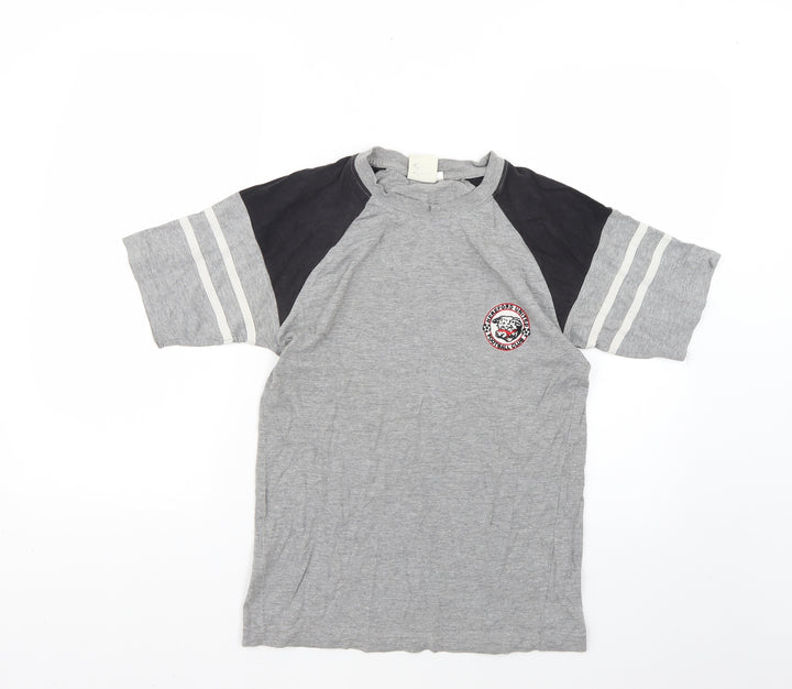 herefod united football club Boys Grey   Basic T-Shirt Size 11-12 Years