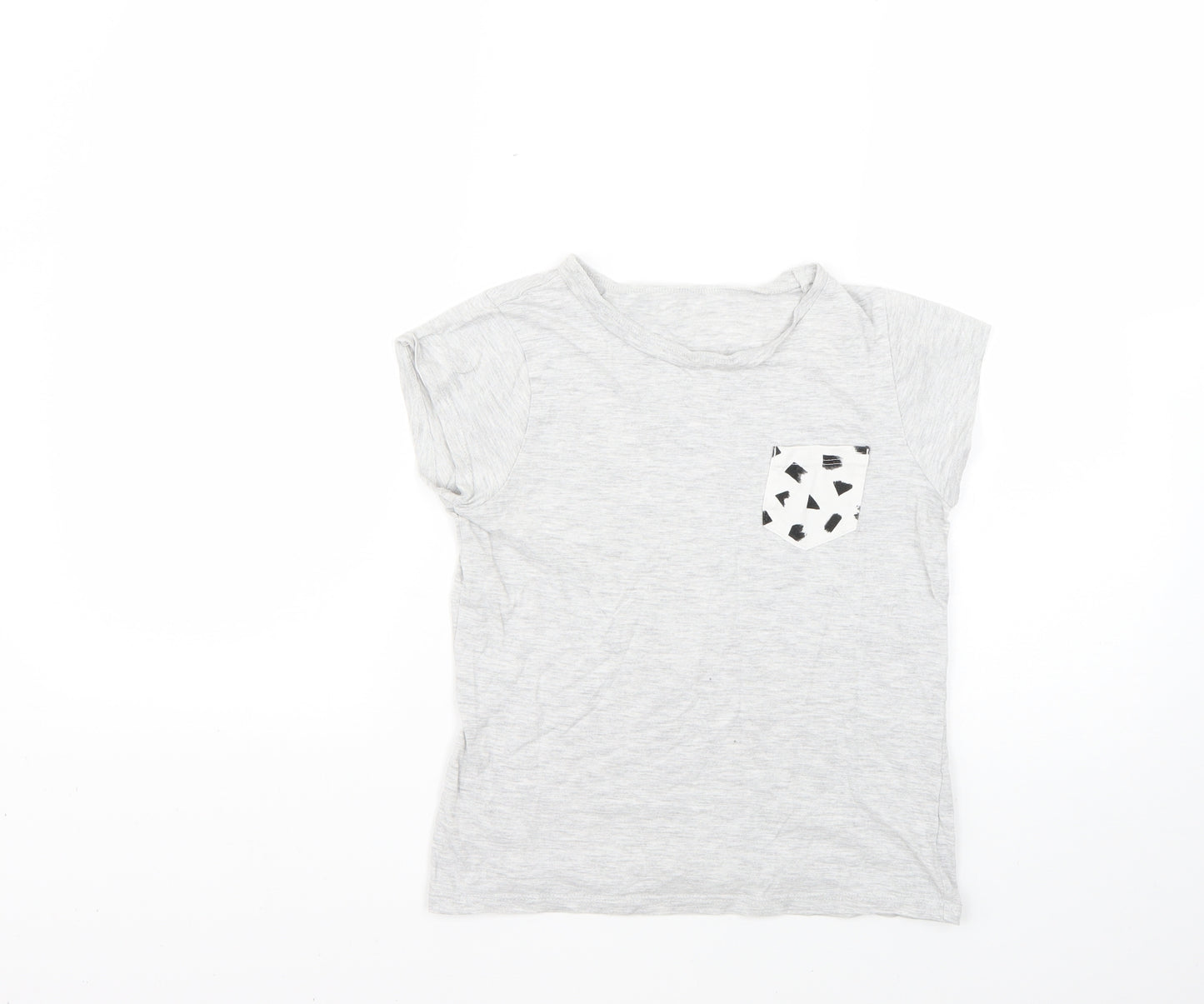George Boys Grey   Basic T-Shirt Size 9-10 Years