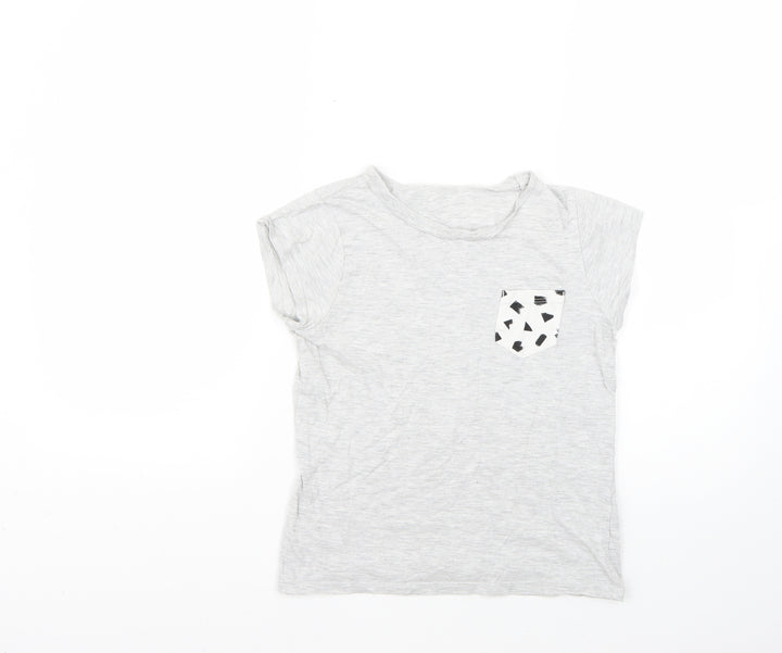 George Boys Grey   Basic T-Shirt Size 9-10 Years