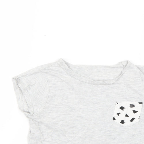 George Boys Grey   Basic T-Shirt Size 9-10 Years