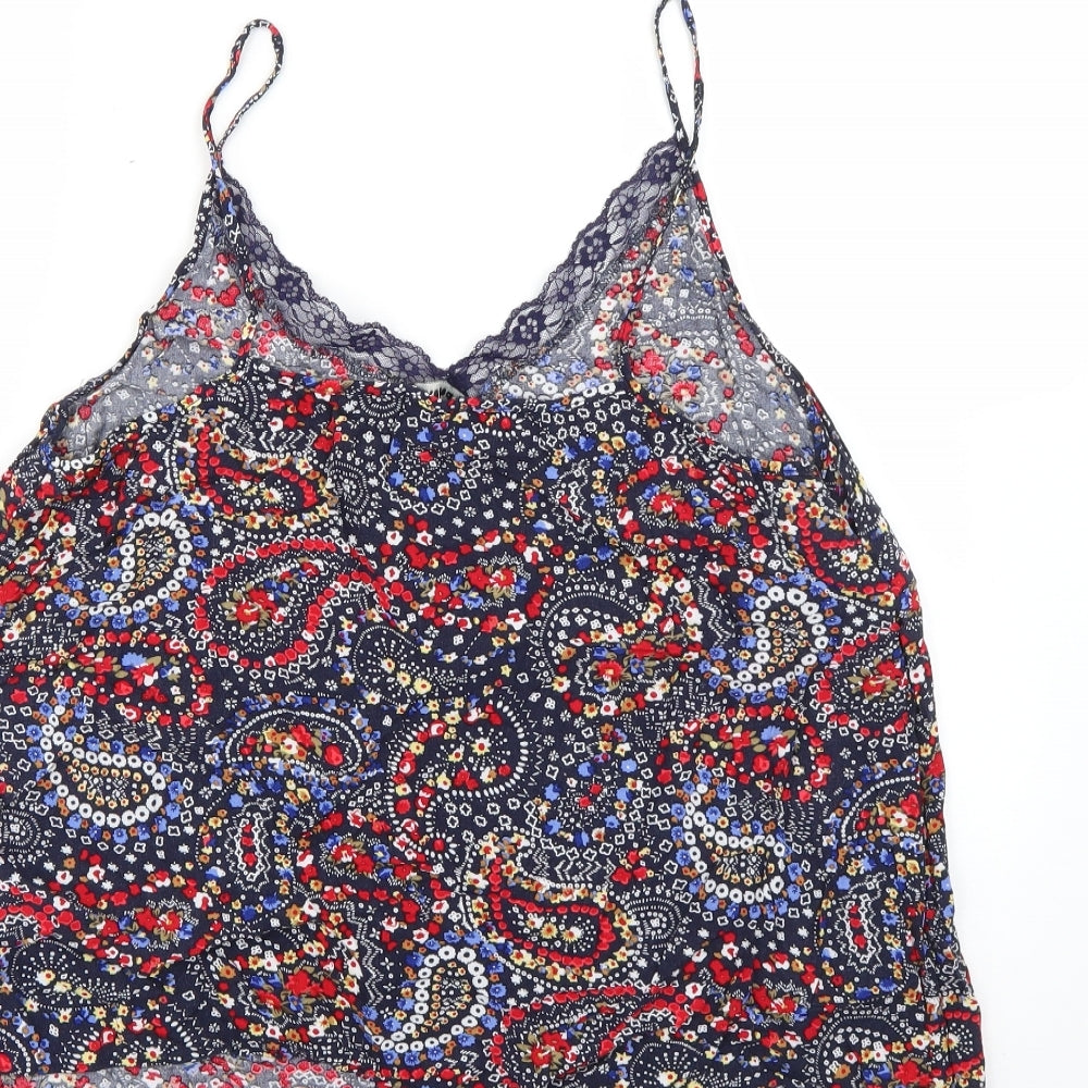 Matalan Womens Multicoloured Floral  Basic Tank Size 16