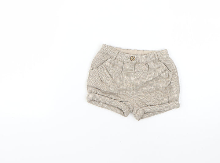 Monsoon Baby Beige   Cropped Trousers Size 3-6 Months