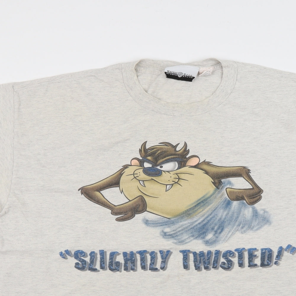 warner brothers Mens Beige    T-Shirt Size XL