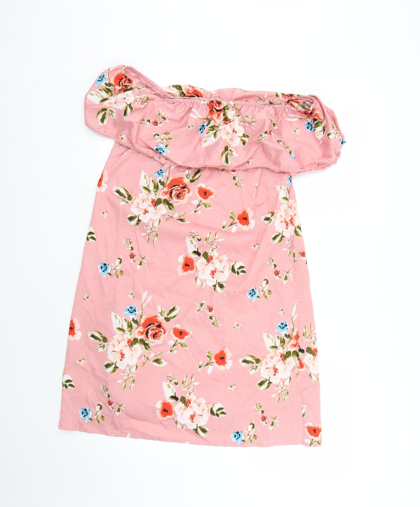 Primark Womens Pink Floral  T-Shirt Dress  Size 12