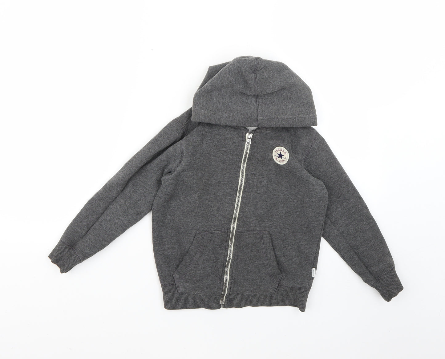 Converse Boys Grey   Full Zip Hoodie Size 7 Years
