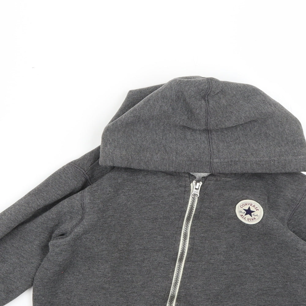 Converse Boys Grey   Full Zip Hoodie Size 7 Years