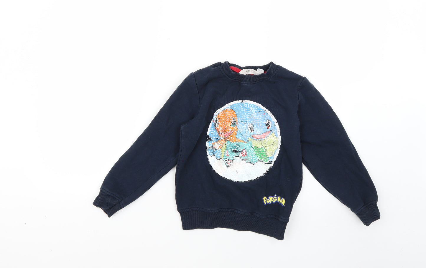 H&M Boys Blue   Pullover Jumper Size 7-8 Years