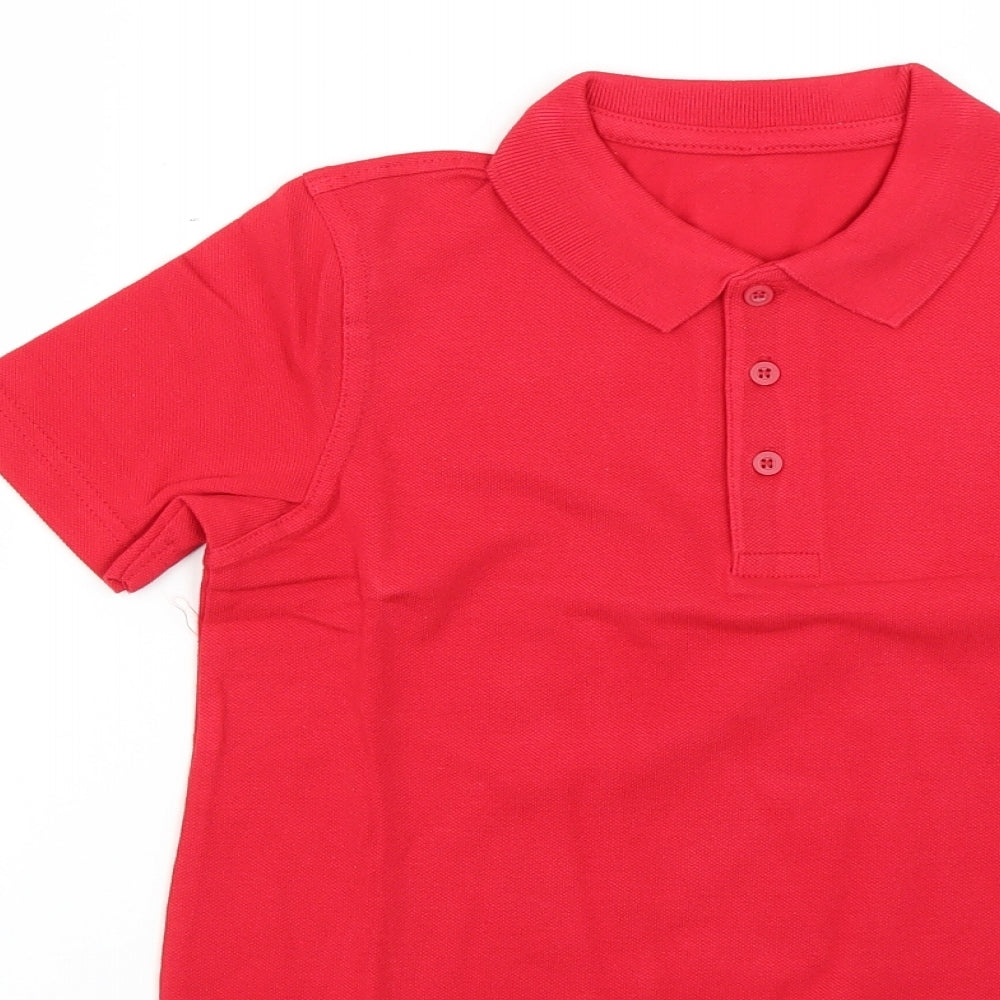George Girls Red   Basic Polo Size 7-8 Years