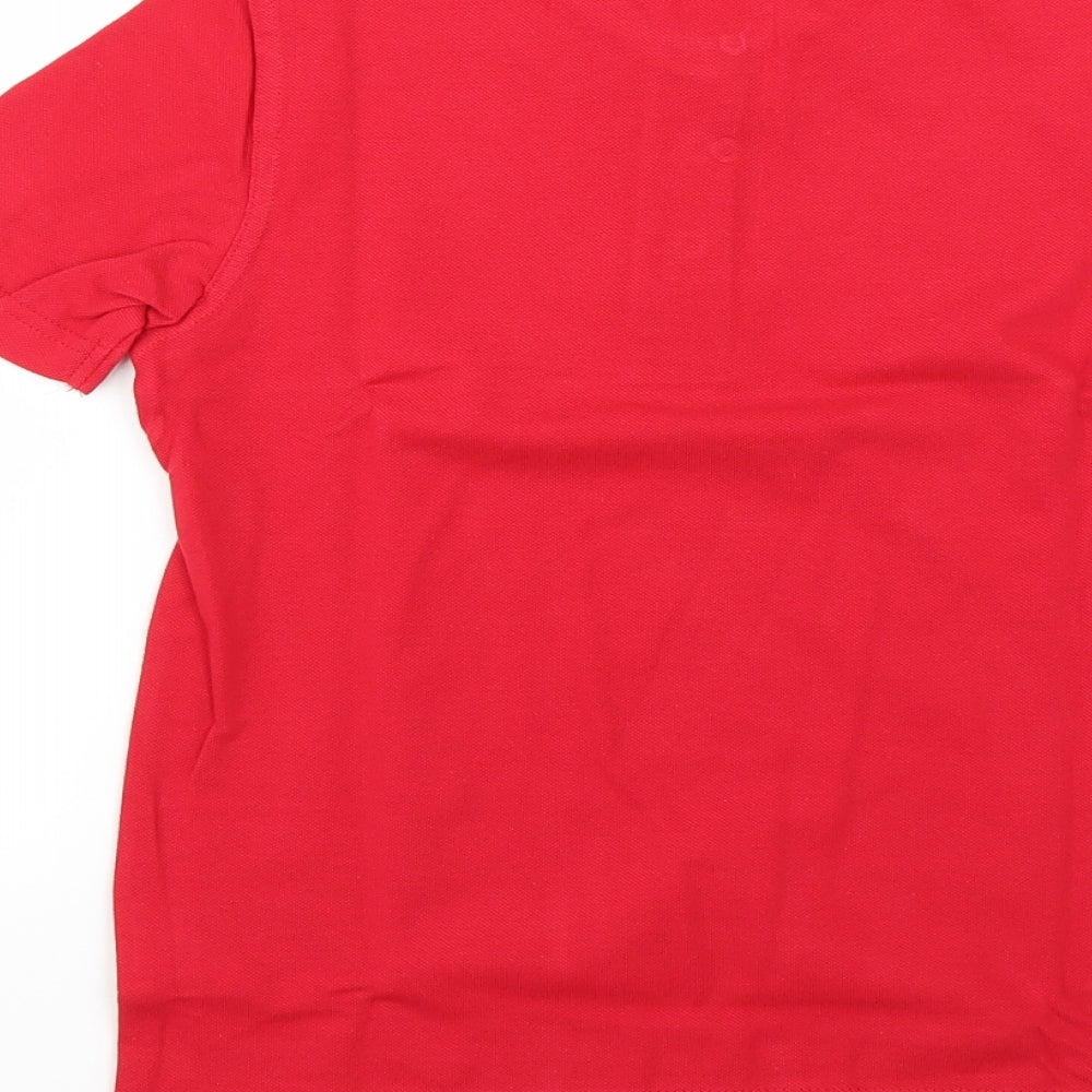 George Girls Red   Basic Polo Size 7-8 Years