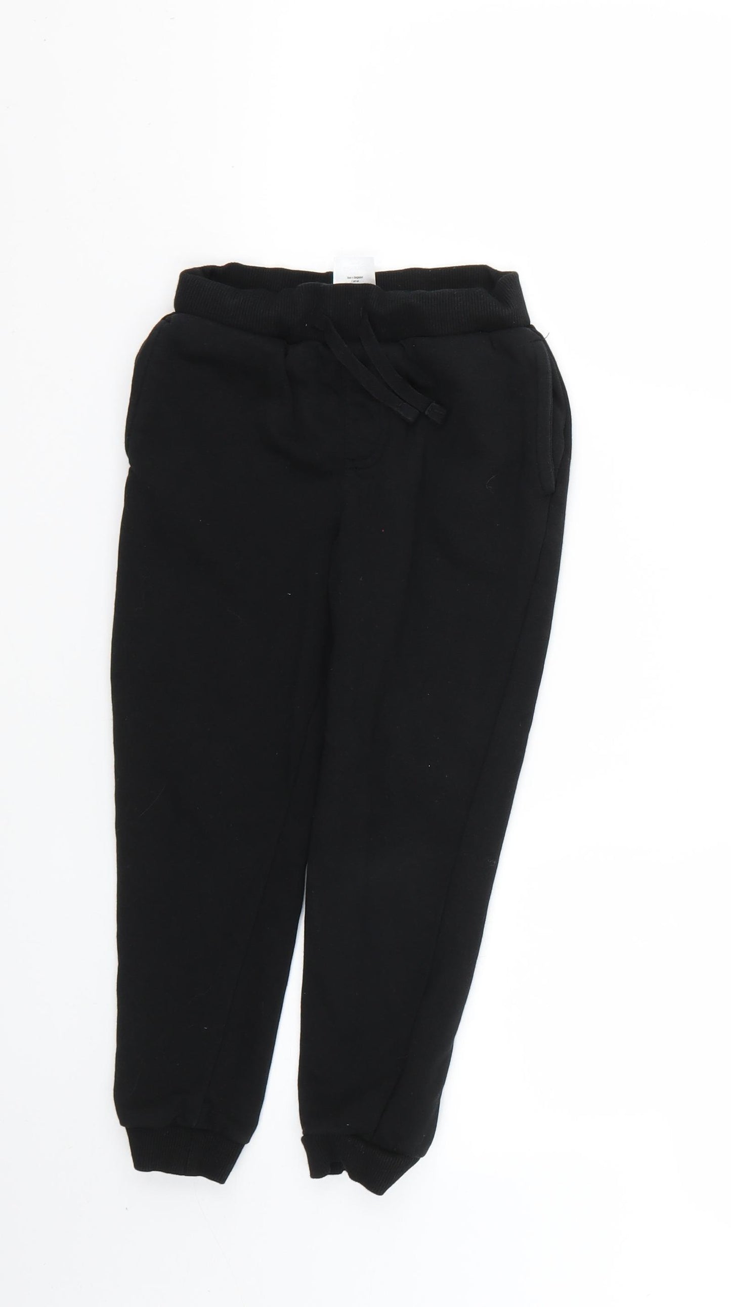 George Boys Black   Jogger Trousers Size 7-8 Years