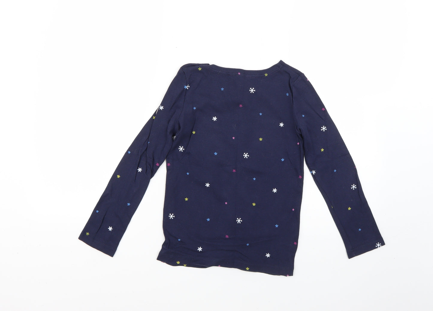 Joules Girls Blue Geometric  Basic T-Shirt Size 7-8 Years