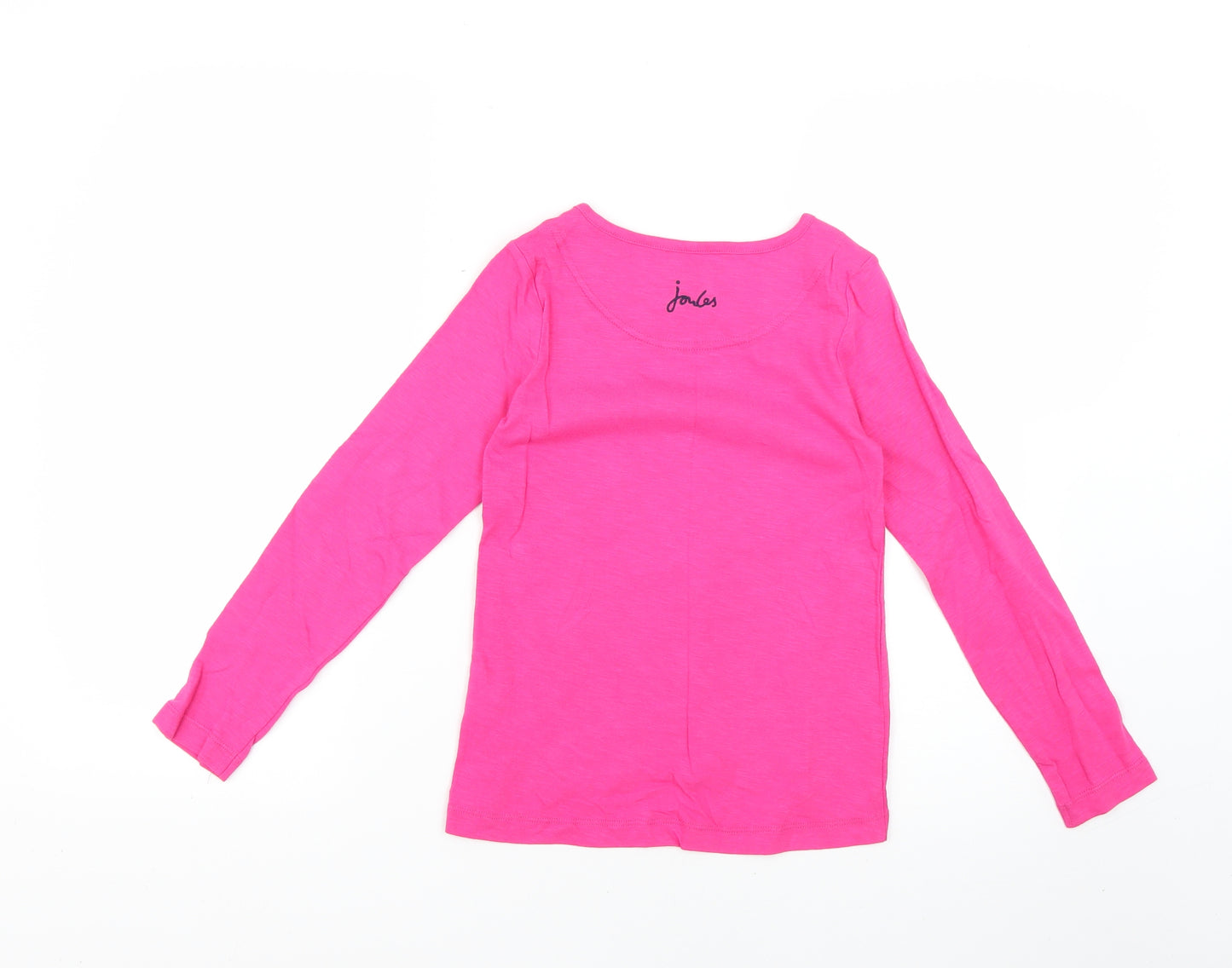 Joules Girls Pink   Basic T-Shirt Size 7-8 Years