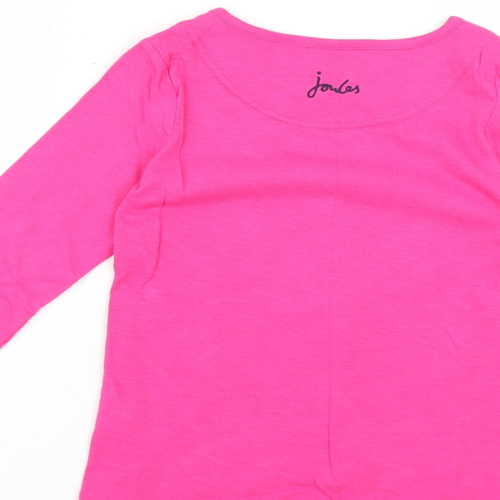 Joules Girls Pink   Basic T-Shirt Size 7-8 Years