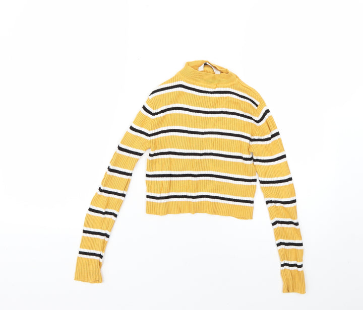 miss evie  Girls Multicoloured Striped  Pullover Jumper Size 7-8 Years
