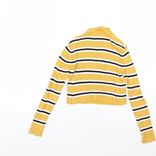miss evie  Girls Multicoloured Striped  Pullover Jumper Size 7-8 Years