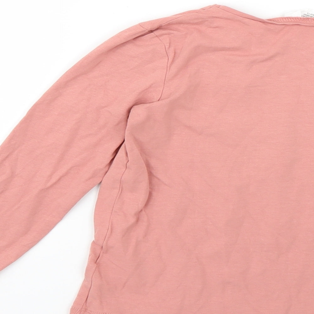 H&M Girls Pink   Basic T-Shirt Size 7-8 Years