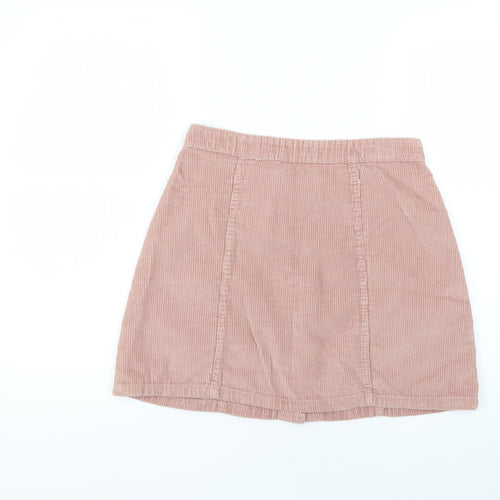 Denim & Co. Womens Pink   Mini Skirt Size 10