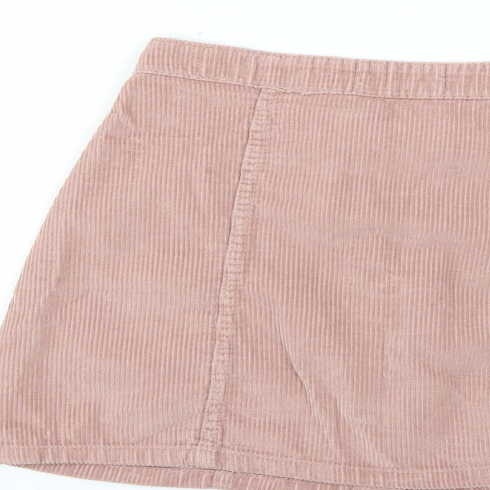 Denim & Co. Womens Pink   Mini Skirt Size 10
