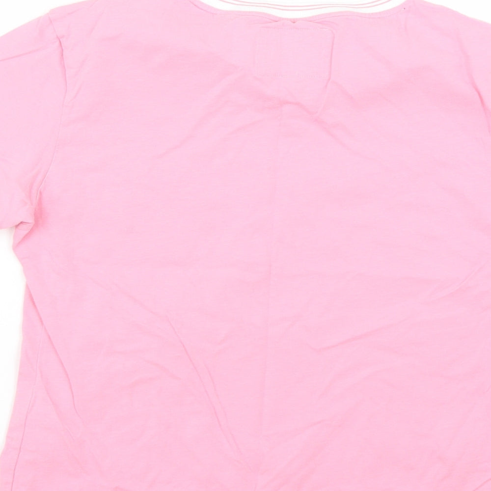 Jack Wills Womens Pink   Basic T-Shirt Size 14