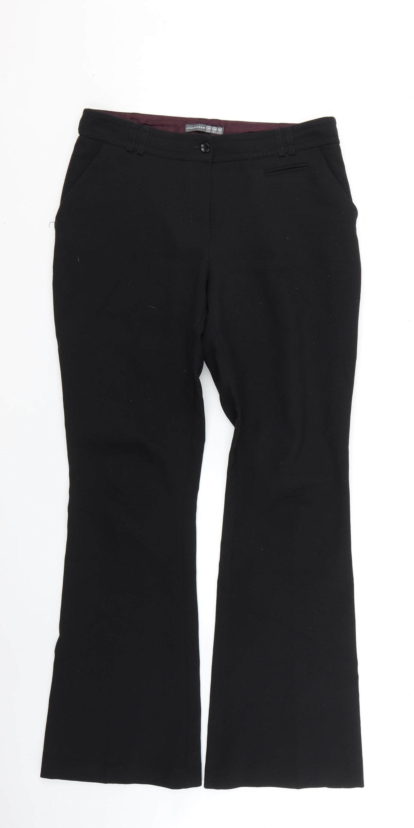 Atmosphere Womens Black   Trousers  Size 10 L28 in