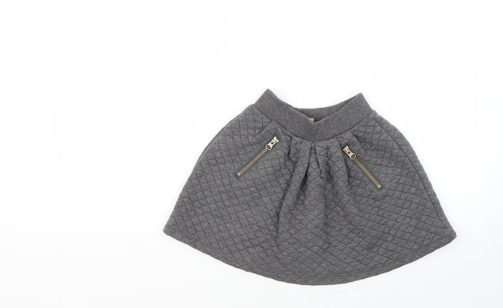 TU Girls Grey Mini Skirt Size 7 Years