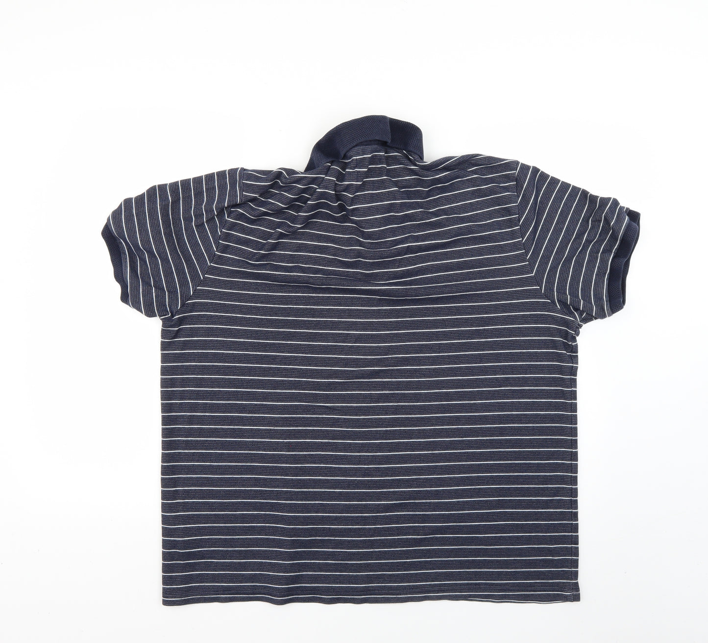 TU Mens Blue Spotted   Polo Size XL