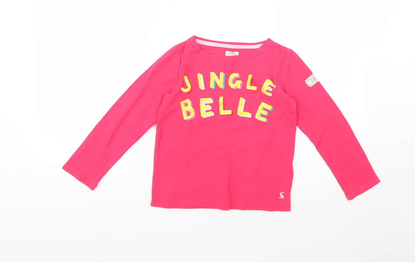 Joules Girls Pink   Basic T-Shirt Size 7-8 Years