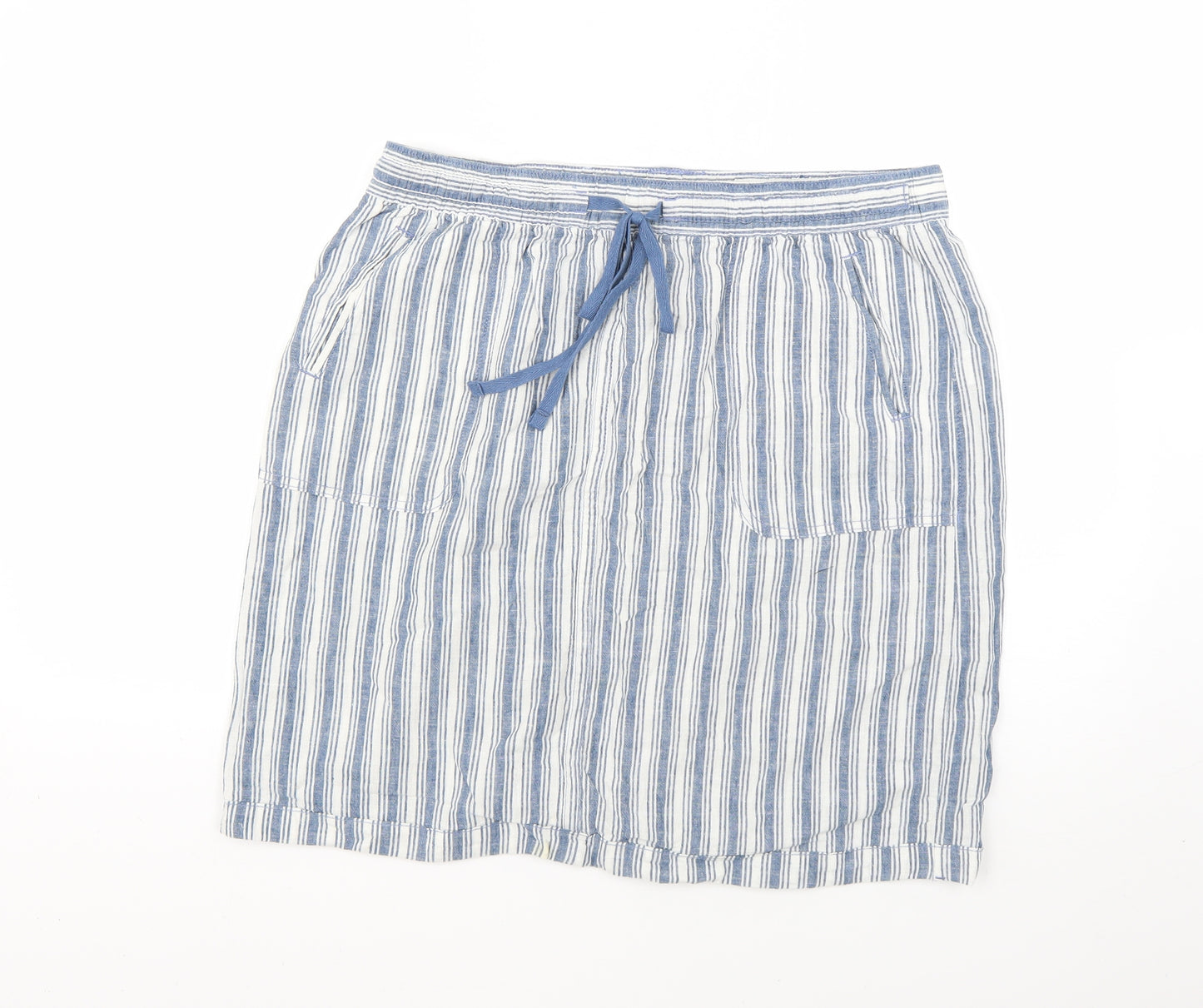 Papaya Womens Multicoloured Striped  Mini Skirt Size 14